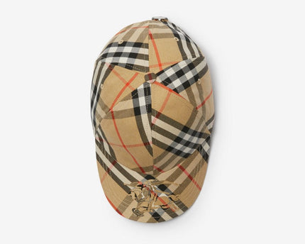 Casquette de baseball en coton mélangé Check EKD