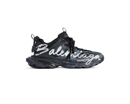 SNEAKER TRACK SIGNATURE EN NOIR/BLANC