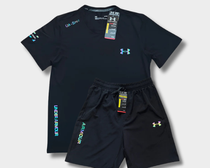 Ensemble short/t-shirt Under Fluo Noir