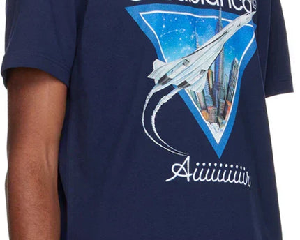 CASABLANCA Navy 'Aiiiiir' T-Shirt