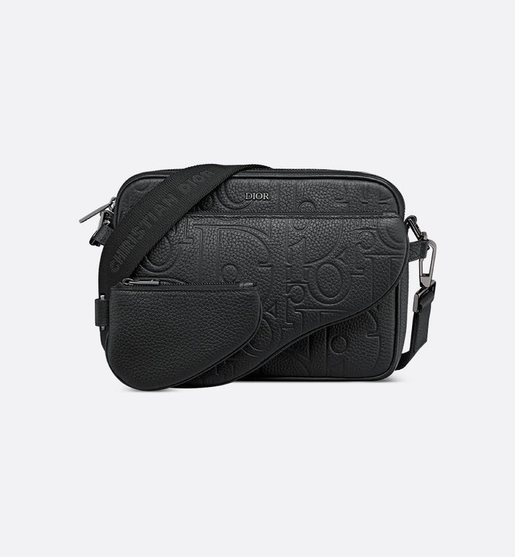 Triple Pouch Saddle Cuir