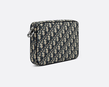 Triple Pouch Saddle Noir et Beige
