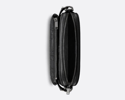 Triple Pouch Saddle Cuir