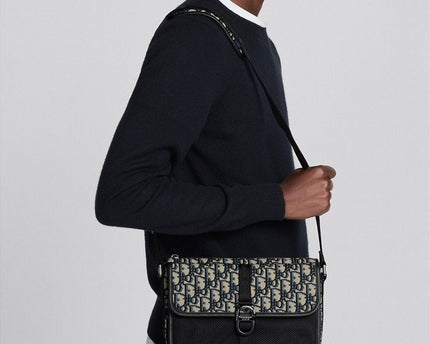 Sac bandoulière Dior 8 Noir et Beige
