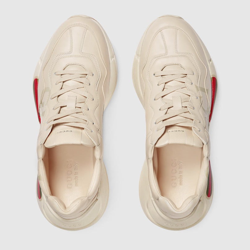 BASKETS EN CUIR RHYTON AVEC LOGO GUCCI POUR HOMME - #1