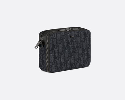 Pochette zippée à bandoulière Noir