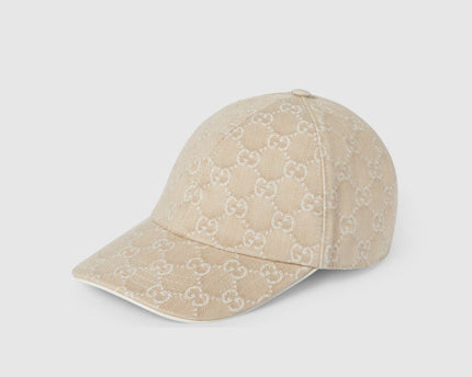 Casquette en denim GG avec détail Mors