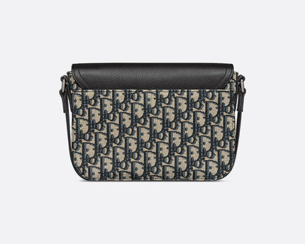 Sac Messenger à rabat Saddle Small Noir et Beige