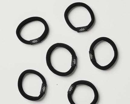 Untangled Hair Tie 6-Pack - Black
