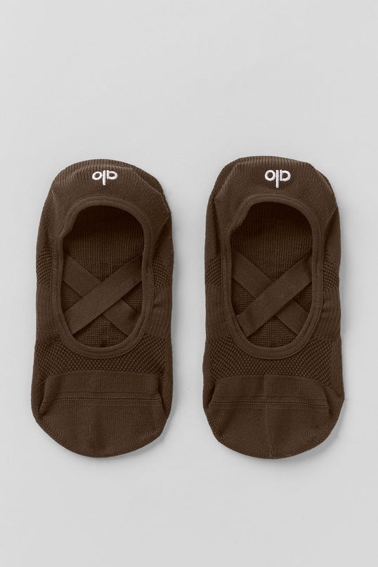 Women's Pivot Barre Sock - Espresso