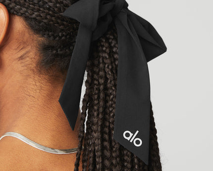 Love Knots Tie Scrunchie - Black