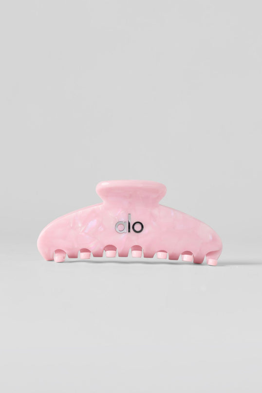 90's Claw Clip - Pink Marshmallow Shell