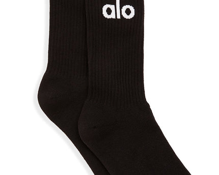 Unisex Throwback Sock - Black/White