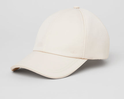 Satin Off-Duty Cap - Creme