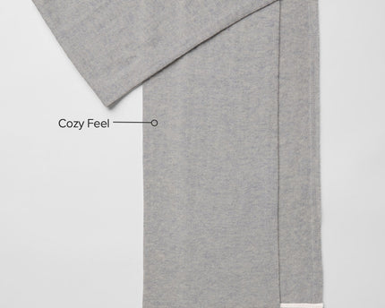 Cashmere Light Frosted Scarf - Light Heather Grey/Ivory