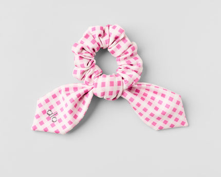 Airlift Gingham Rhythm Scrunchie - Paradise Pink Gingham