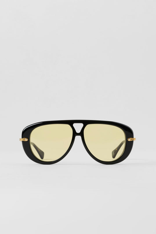 ALO Aviator Sunglasses - Black/Yellow