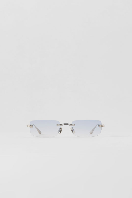 ALO Wire Frame Sunglasses - Chrome/Blue Gradient