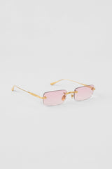 ALO Wire Frame Sunglasses - Gold/Pink Gradient
