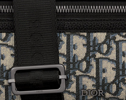 Sac Messenger zippé Rider 2.0 Noir et Beige