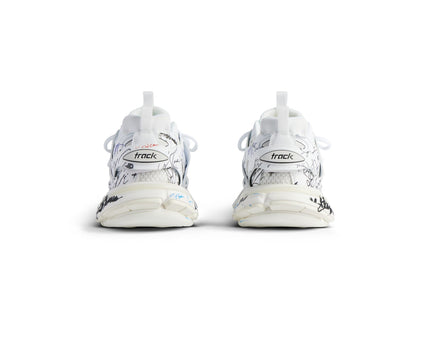 SNEAKER TRACK AUTOGRAPHE EN BLANC/NOIR/BLEU/ROUGE