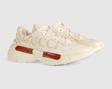BASKETS EN CUIR RHYTON AVEC LOGO GUCCI POUR HOMME - #1