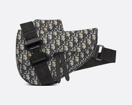 Sac Saddle Noir et Beige