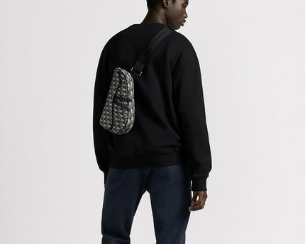 Sac Saddle Noir et Beige