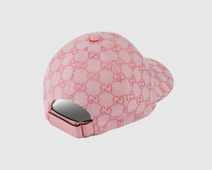 CASQUETTE EN TOILE GG Rose