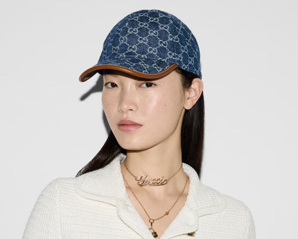 Casquette en denim GG