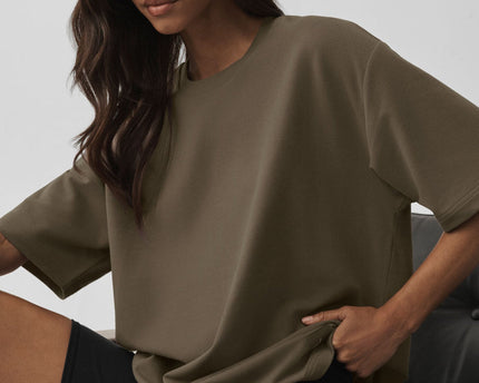 Double Take Short Sleeve - Olive Tree