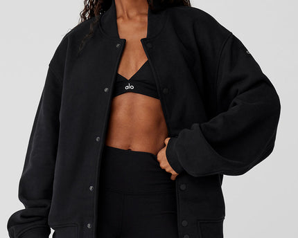 Renown Varsity Jacket - Black