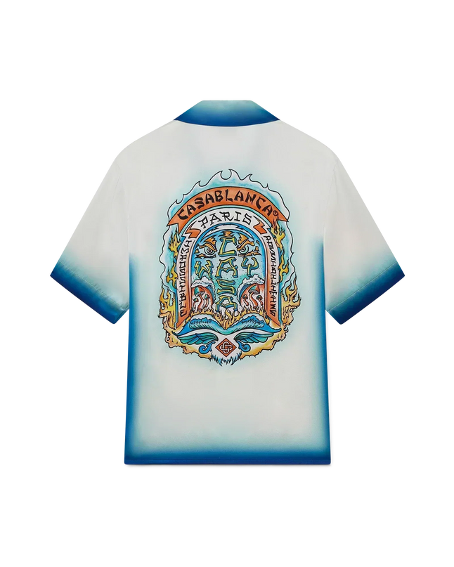 Casa Way Skate Short Sleeve Silk Shirt