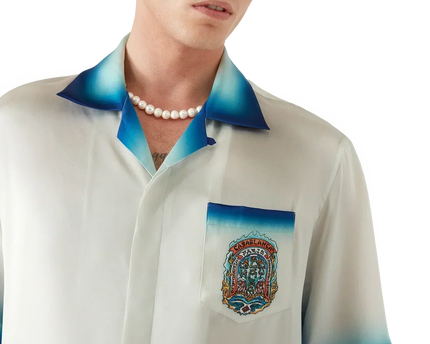Casa Way Skate Short Sleeve Silk Shirt