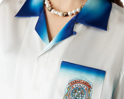 Casa Way Skate Short Sleeve Silk Shirt