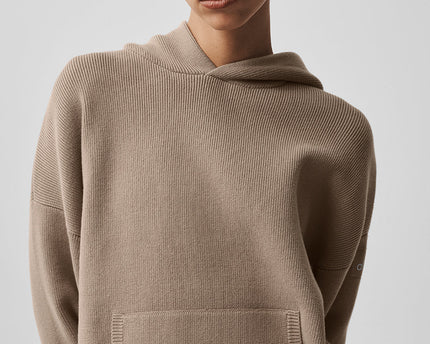 Scholar Hooded Sweater - Gravel