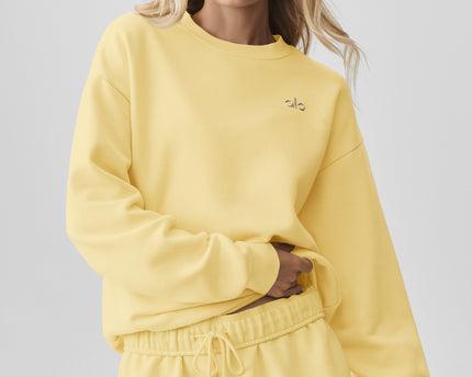 Accolade Crew Neck Pullover - Warm Butter