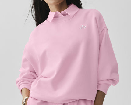 Accolade Crew Neck Pullover - Pink Marshmallow