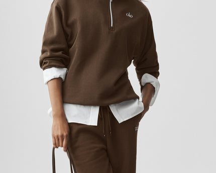 Accolade 1/4 Zip Pullover - Espresso