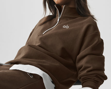 Accolade 1/4 Zip Pullover - Espresso