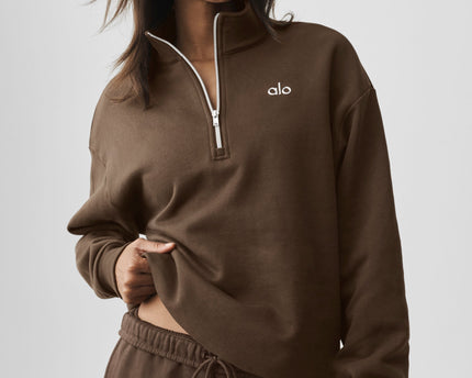 Accolade 1/4 Zip Pullover - Espresso