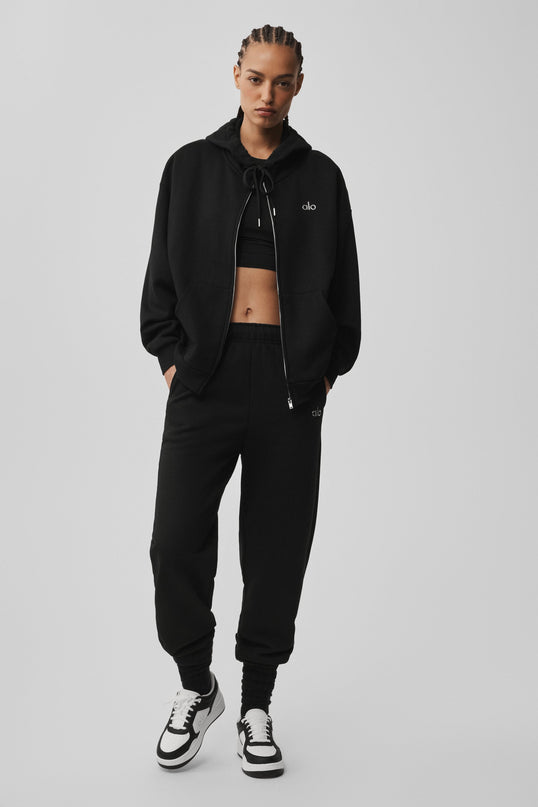 Accolade Full Zip Hoodie - Black