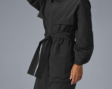 Crinkle On The Move Trench - Black