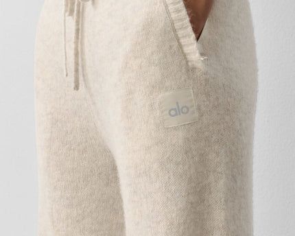 Wool Cashmere New Class Sweatpant - Oatmeal Heather