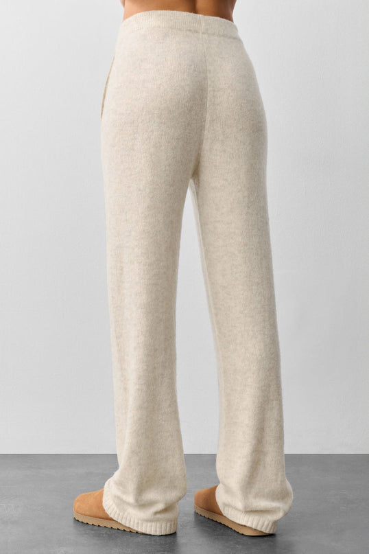 Wool Cashmere New Class Sweatpant - Oatmeal Heather