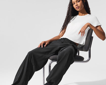 Cropped All Day Short Sleeve - White