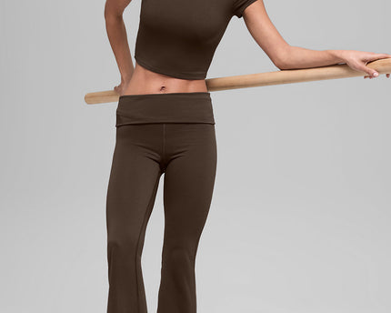 ALO Softsculpt Precision Short Sleeve Top - Espresso