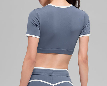 Airbrush Race Pace Short Sleeve - Bluestone/White
