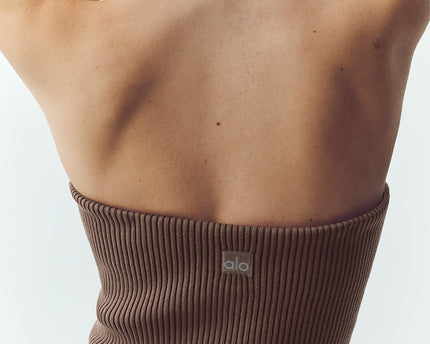 Wool Blend Nightcap Corset Top - Alpine Cocoa Heather