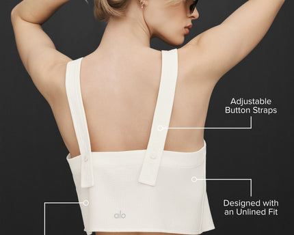 Cropped Dreamscape Tank - Ivory